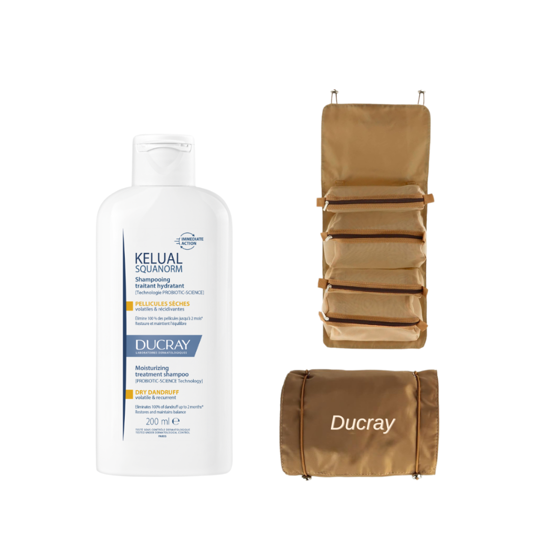 Kelual Squanorm Anti-Dandruff Treatment Shampoo 200ML + FREE Brown Pouch