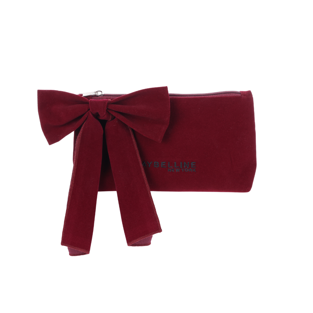 Gift From Maybelline : Burgendy Butterfly Pouch