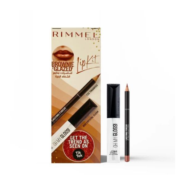 Rimmel Oh My Gloss! Lip Gloss + Lasting Finish Lip Liner - Lip Kit | Loolia Closet