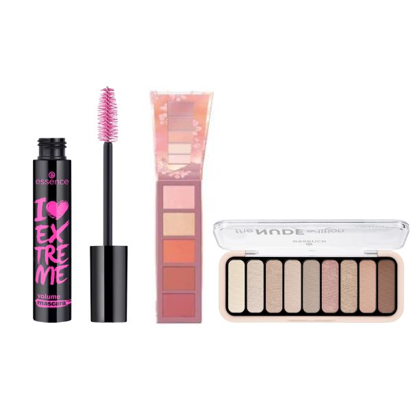 I Extreme Volume Mascara + Peachy Blossom Blush & Highlighter Palette + The Nude Eyeshadow Palette