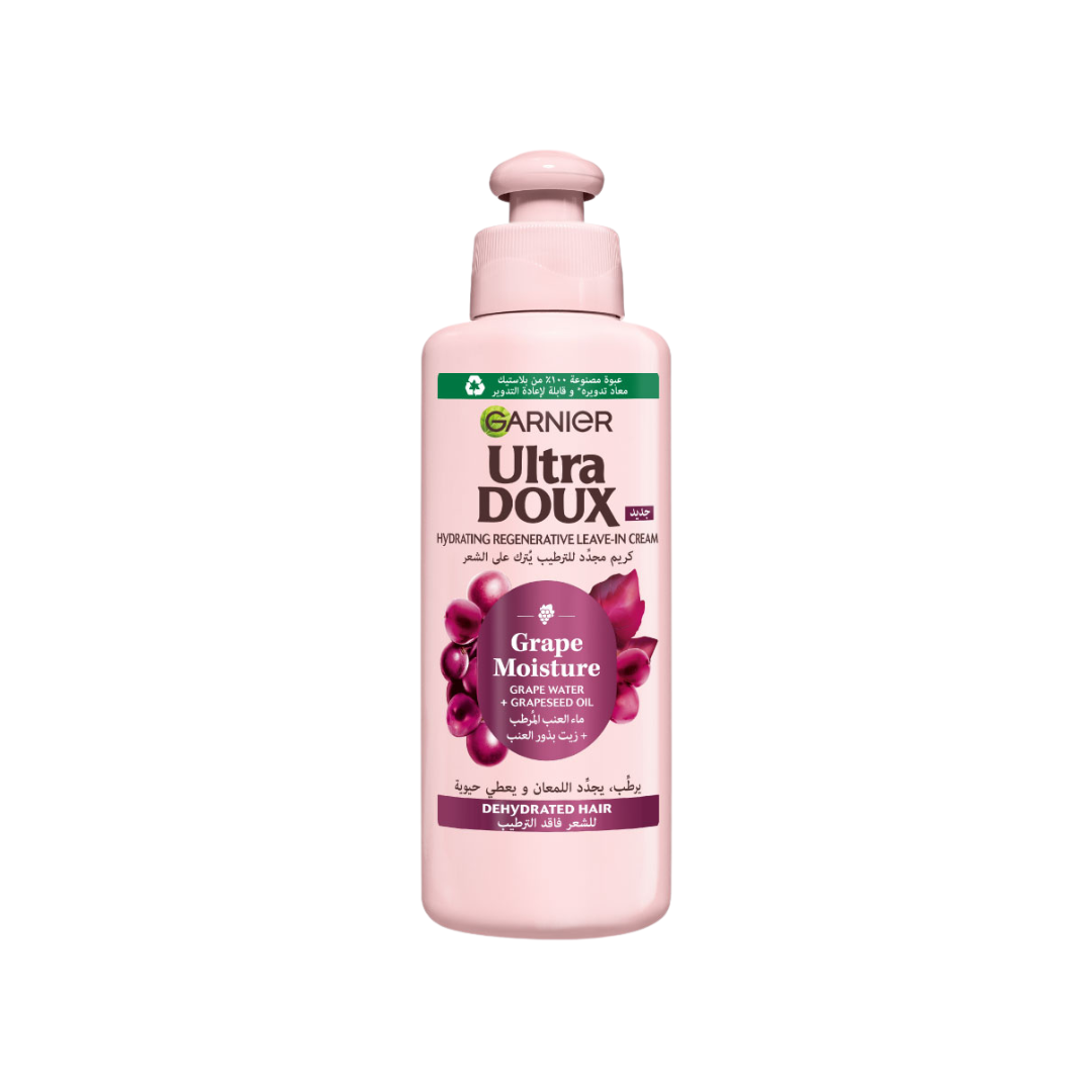 Ultra Doux Grape Moisture , Hydrating Regenerative Leave-In Cream For Dehydrated Hair 