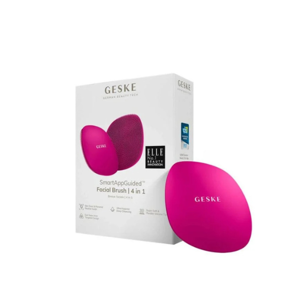 Geske Facial Brush | 4 in 1 non Electrical- Magenta