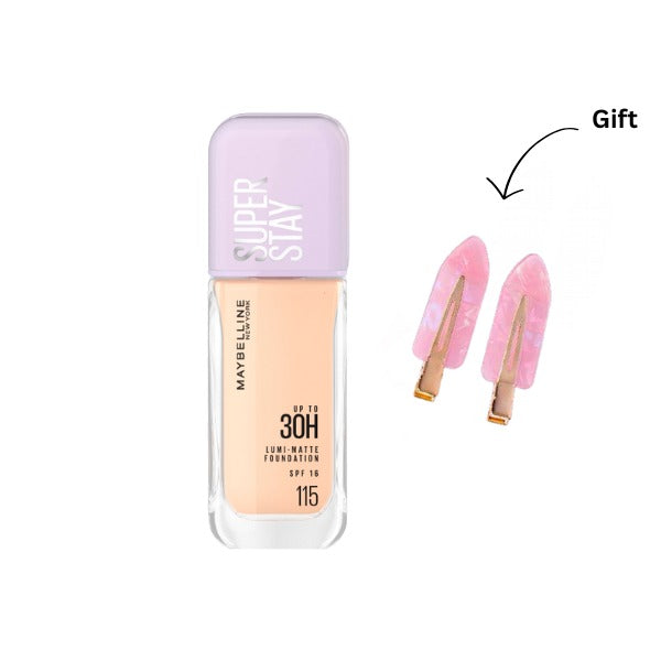Super Stay Lumi-Matte Foundation + FREE Hair Clips