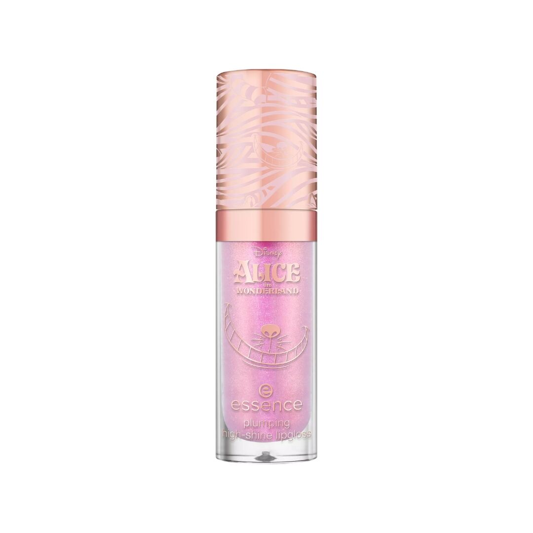 Essence Disney plumping high shine lip gloss shimmer non sticky blackberry
