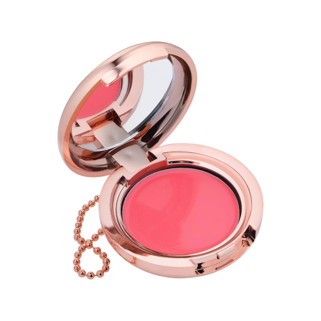 Essence Disney keychain lip balm sheer red tint hydrating dewy finish