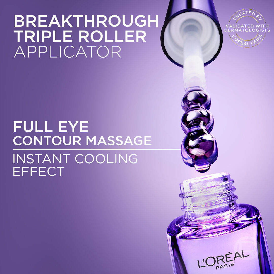 L’Oréal Hyaluron Expert eye serum 20ml with caffeine hyaluronic acid for dark circles and puffiness