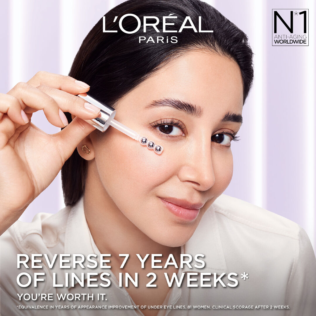 L’Oréal Hyaluron Expert eye serum 20ml with caffeine hyaluronic acid for dark circles and puffiness