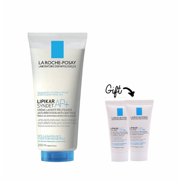 Lipikar Syndet AP+ Body Wash + 2 FREE Lipikar Baume