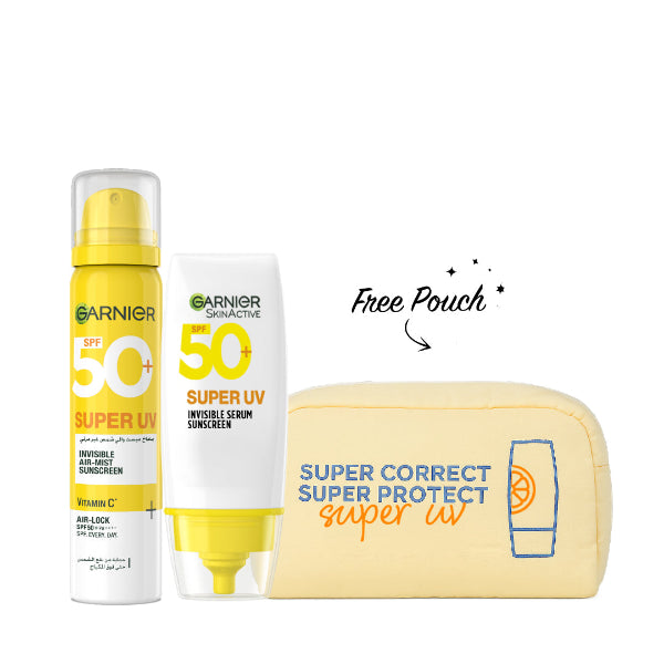 Super UV Serum Sunscreen 30 ML + Mist 75 ML + FREE Yellow Pouch