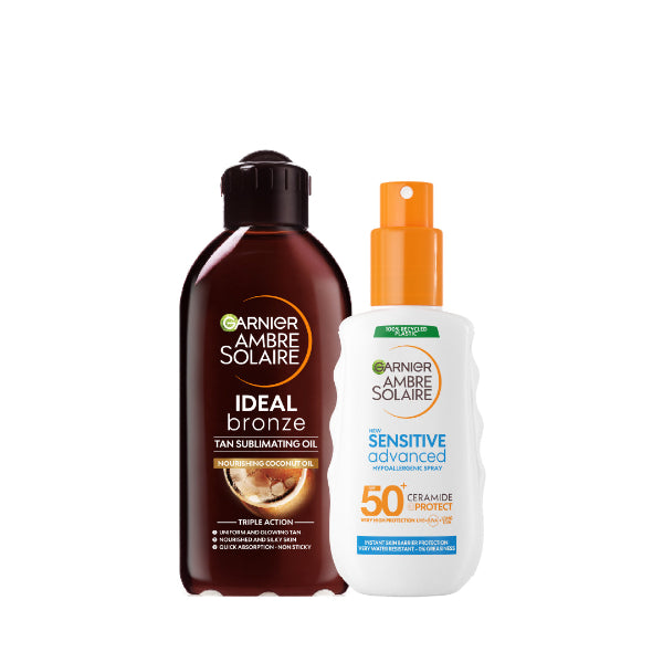 Ambre Solaire Sublimating Oil 200 ML + Sunscreen Spray For Adults 150 ML At 20% OFF