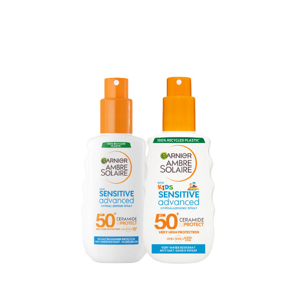 Garnier Ambre Solaire SPF50 Sunscreen Spray For Adults 150ml+ For Kids 150ml