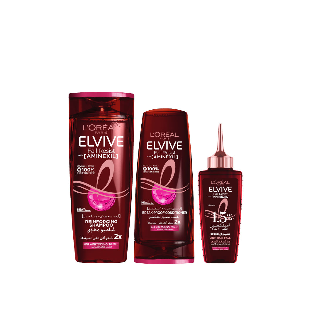 Elvive Fall Resist Anti Hair-Fall Shampoo + Conditioner + Serum At 20% OFF