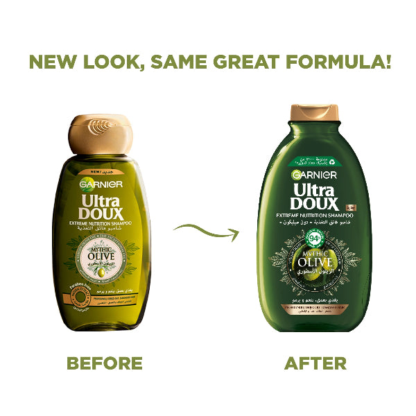 Ultra Doux Mythic Olive Shampoo - Old vs New
