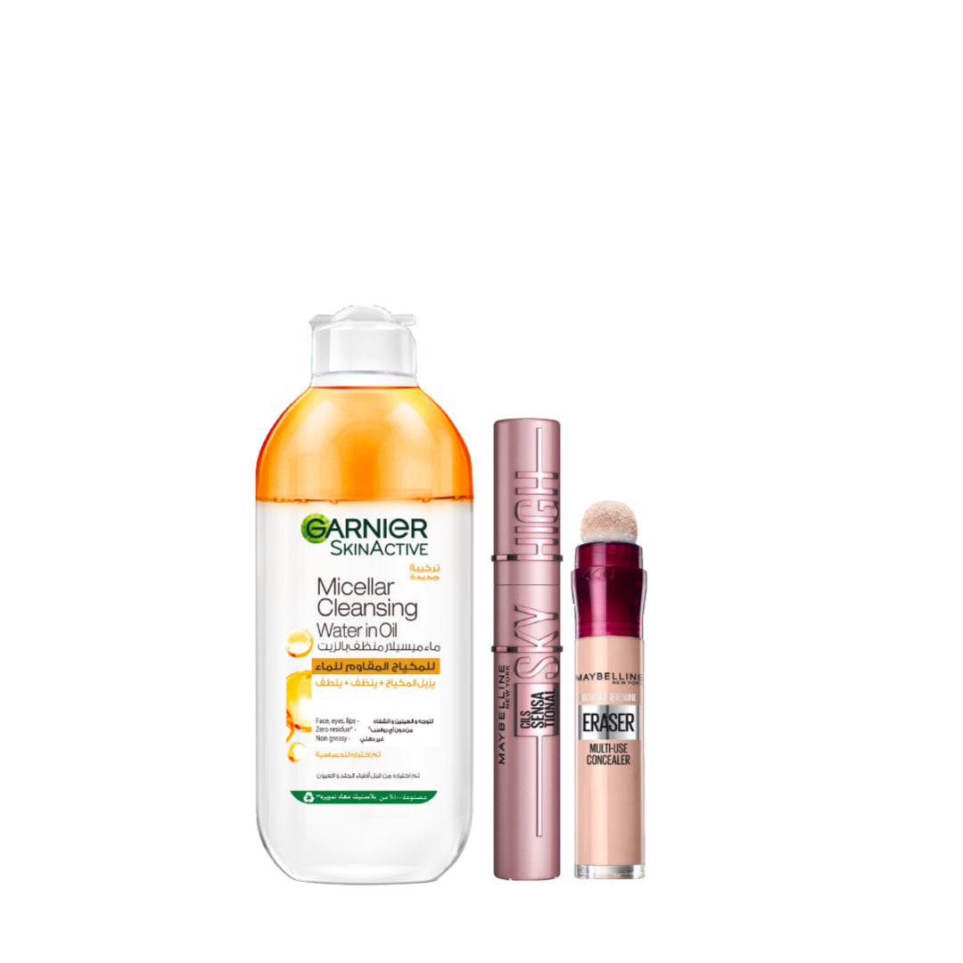 Micellar Water Oil-Infused 400 ML + Sky High Mascara Black + Instant Age Rewind At 20% OFF