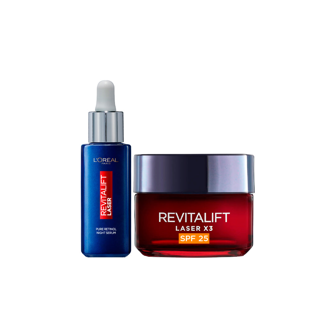 Retinol Night Serum + Revitalift Day Cream At 20% OFF