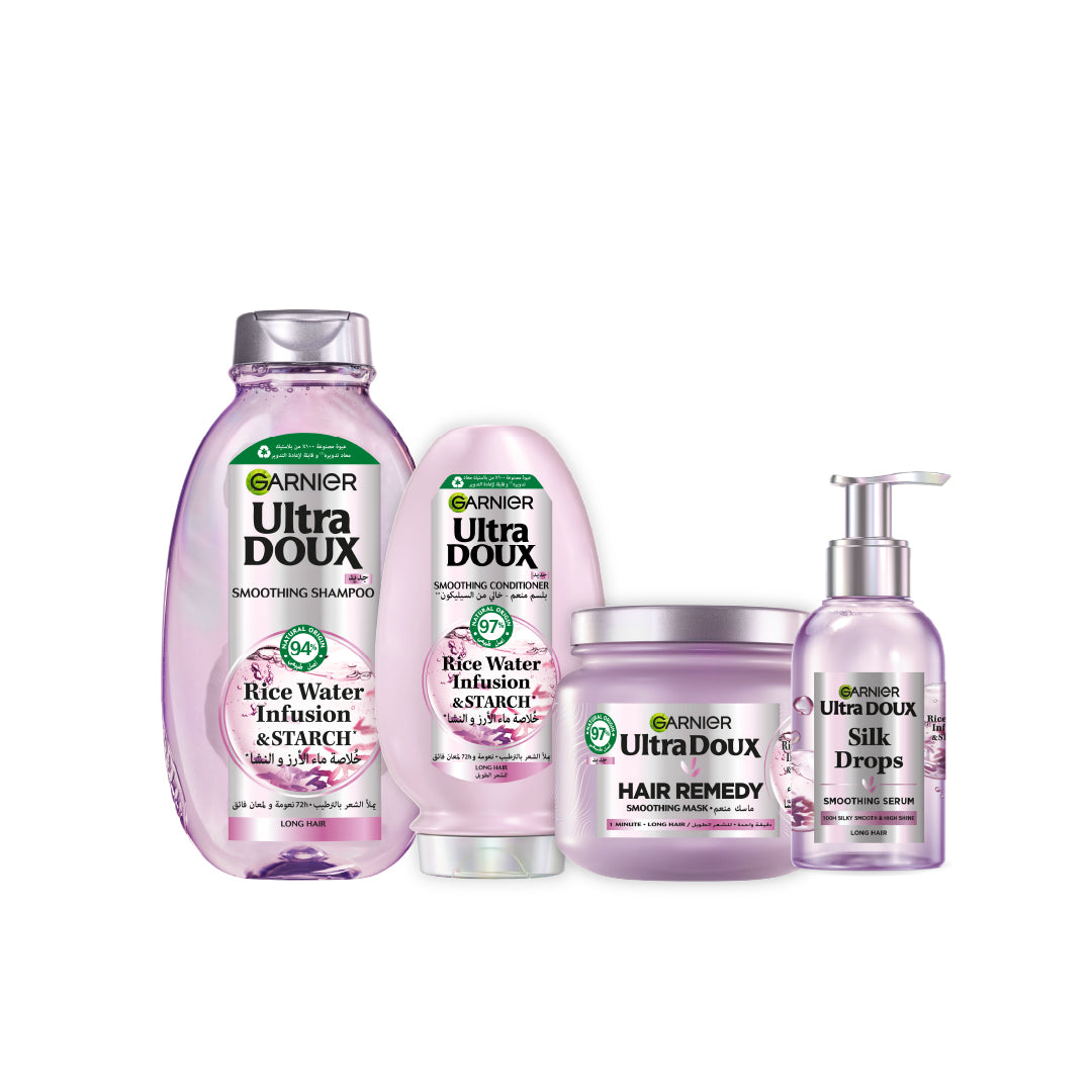 Rice Water Shampoo 400 ML + Conditioner 200 ML + Mask 200 ML + Serum 200 ML At 15% OFF