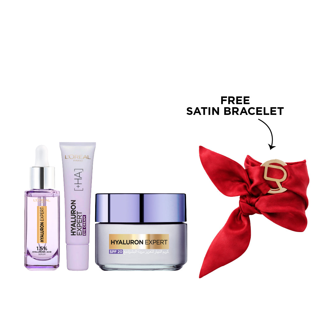 Hyaluron Expert Eye Cream 15 ML + Serum 30 ML + Day Cream 50 ML + FREE Satin Bracelet At 25% OFF