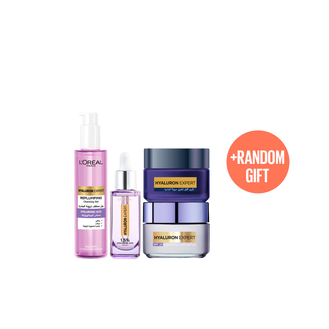 Hyaluron Expert Wash 200 ML + Serum 30 ML + Day Cream 50 ML + Night Cream 50 ML + FREE Gift At 30% OFF