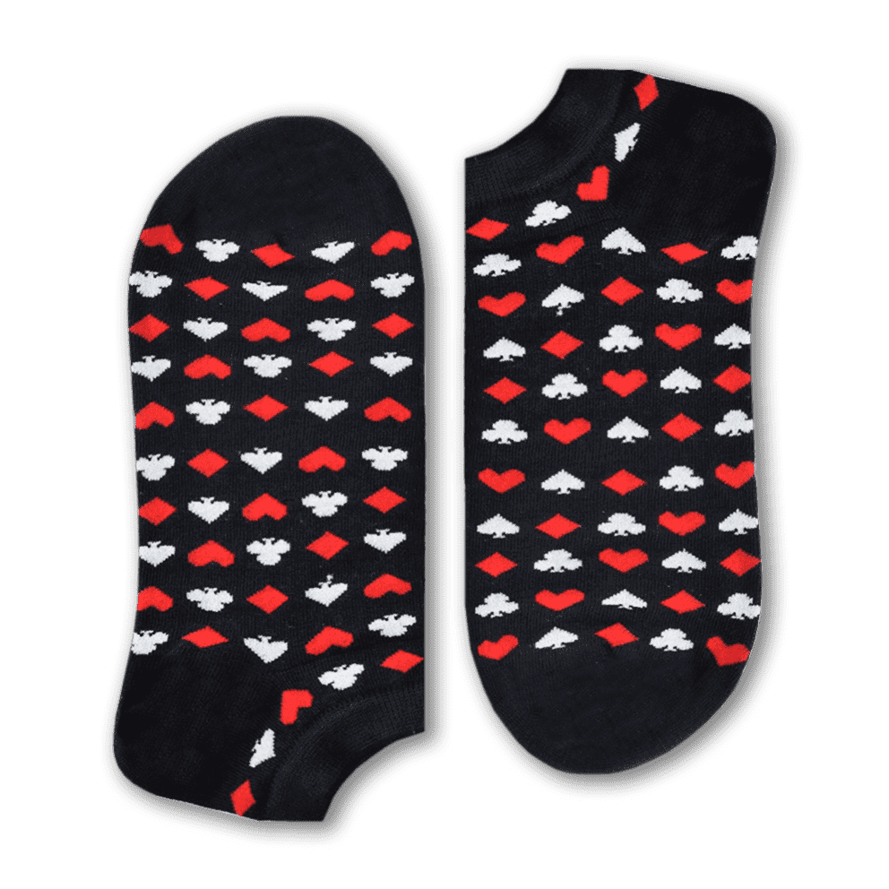 Sikasok Cards Socks (Black) | Loolia Closet